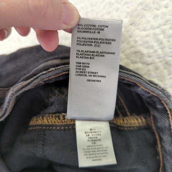 BDG Girlfriend High-rise Jeans Women's Size 27 Black Wash Stretch Slim Leg - Picture 8 of 8